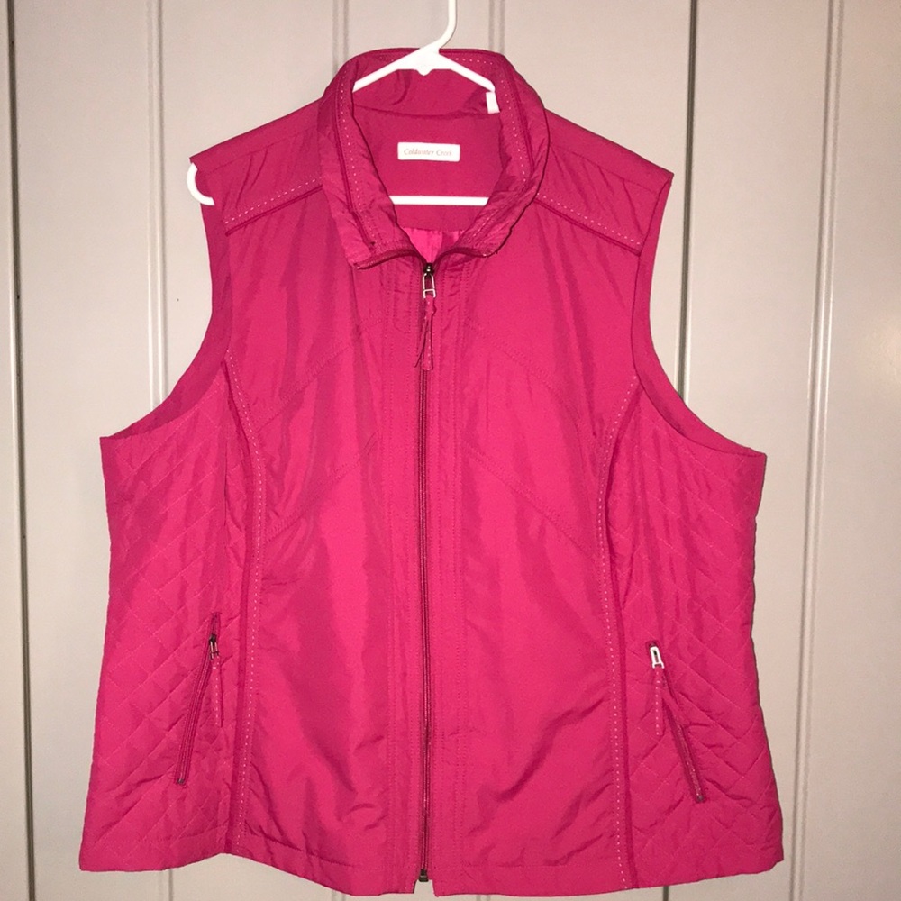Hot Pink Coldwster Creek Vest 2X